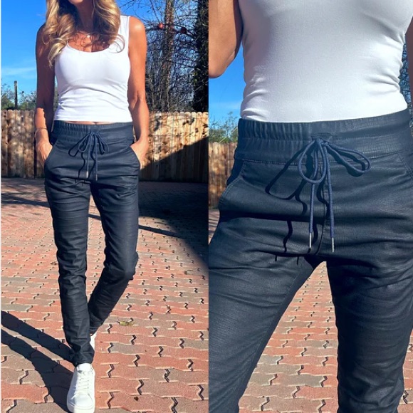 Bevy Flog Navy Blue Shely Origional Stripe Jogger Pants